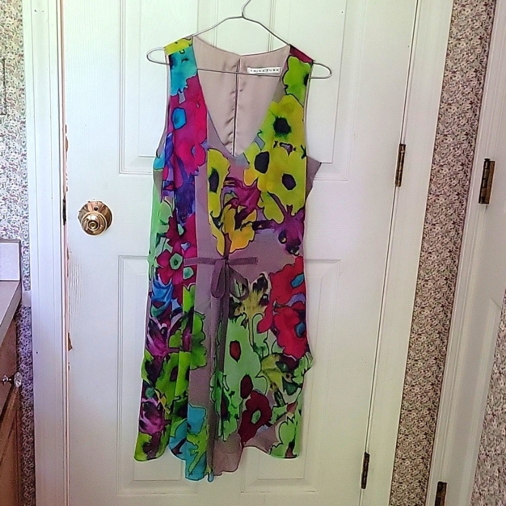 100% silk Trina Turk dress size M